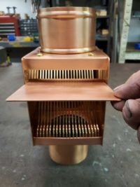AutoClear I-COPPER series Copper Downspout Cleanouts Leaf and Debris Diverters Filters