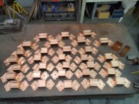Fleur-de-Lis Ornamental Decorative Copper Downspout Bands Straps