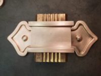Fleur-de-Lis Ornamental Decorative Copper Downspout Bands Straps