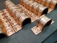 Radmont Radius Ornamental Decorative Copper Downspout Bands StrapsRadmont Radius Ornamental Decorative Copper Downspout Bands Straps