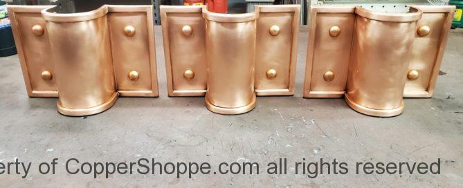Winthrop Ornamental Copper Downspout Bands Straps Covers