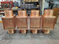 AutoClear I-COPPER Series downspout clean outs leaf and debris diverters filters with door option
