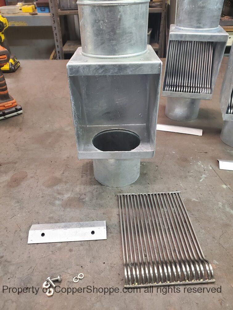 autoclear-i-zinc-coated-steel-4-round-leaf-diverter-debris-cleanout-826-01 AutoClear I-ZINC Series Leaf and Debris Diverter Downspout Cleanout