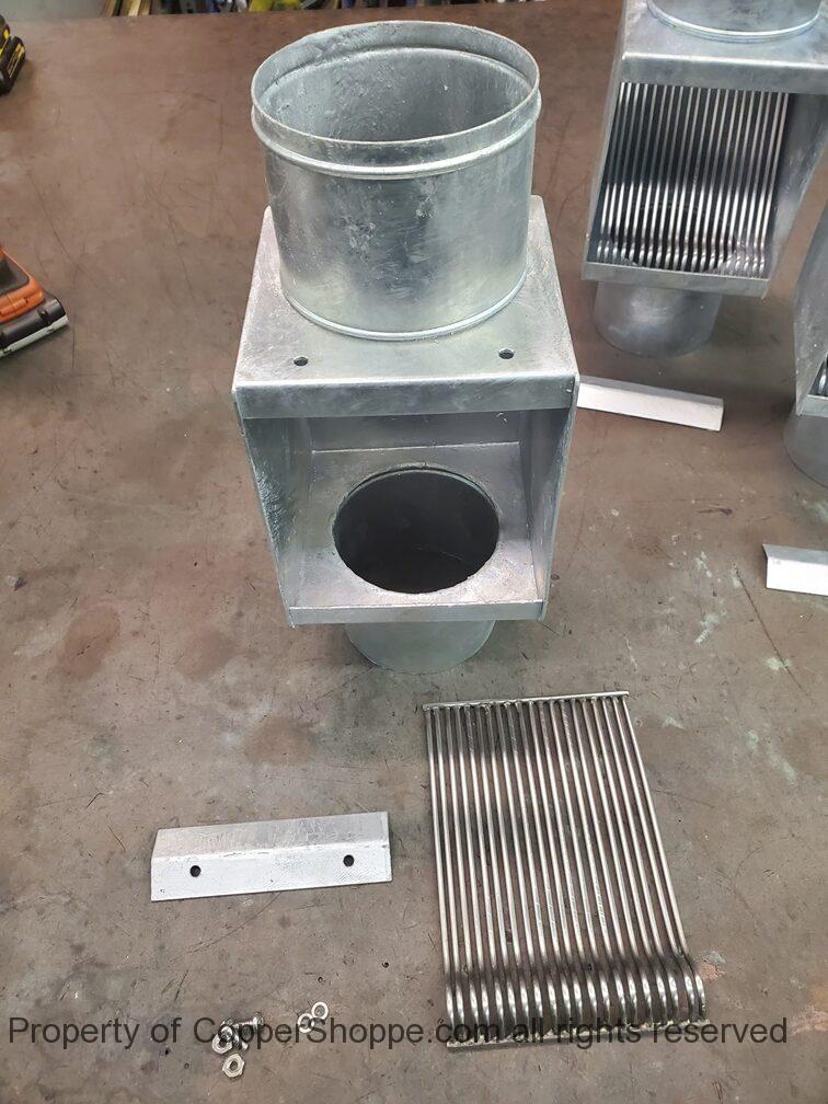 autoclear-i-zinc-coated-steel-4-round-leaf-diverter-debris-cleanout-826-02 AutoClear I-ZINC Series Leaf and Debris Diverter Downspout Cleanout