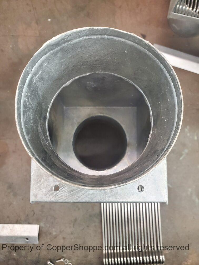 autoclear-i-zinc-coated-steel-4-round-leaf-diverter-debris-cleanout-826-03 AutoClear I-ZINC Series Leaf and Debris Diverter Downspout Cleanout