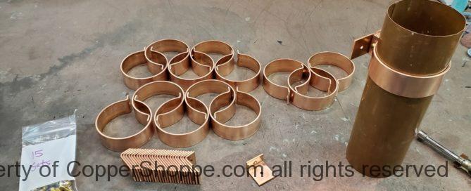 Knoke Copper Downspout Brackets for 4" Round Copper Downspouts