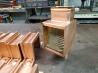 Radmont Ornamental Decorative Copper Downspout Straps and Custom AutoClear Brasstonian