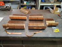 SideRider Copper Gutter Brackets. These are made to fit World Gutter Systems 6" Euro Style Gutter.