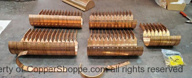 SideRider Copper Gutter Brackets. These are made to fit World Gutter Systems 6" Euro Style Gutter.