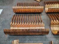SideRider Copper Gutter Brackets. These are made to fit World Gutter Systems 6" Euro Style Gutter.