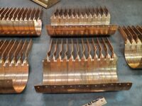 SideRider Copper Gutter Brackets. These are made to fit World Gutter Systems 6" Euro Style Gutter.