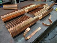 SideRider Copper Gutter Brackets. These are made to fit World Gutter Systems 6" Euro Style Gutter.
