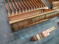 SideRider Copper Gutter Brackets. These are made to fit World Gutter Systems 6" Euro Style Gutter.