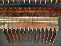 SideRider Copper Gutter Brackets. These are made to fit World Gutter Systems 6" Euro Style Gutter.