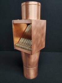 AutoClear HV High Water Volume Copper Downspout Leaf and Debris Diverter Filter Clean Out
