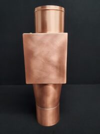 AutoClear HV High Water Volume Copper Downspout Leaf and Debris Diverter Filter Clean Out