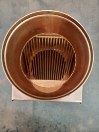 AutoClear HV High Water Volume Copper Downspout Leaf and Debris Diverter Filter Clean Out