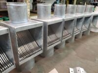 I-ZINC Galvanized AutoClears and one PCSS Downspout Leaf and Debris Diverters Filters Screens Clean Out