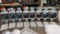 I-ZINC Galvanized AutoClears and one PCSS Downspout Leaf and Debris Diverters Filters Screens Clean Out