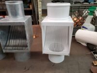 I-ZINC Galvanized AutoClears and one PCSS Downspout Leaf and Debris Diverters Filters Screens Clean Out
