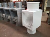 I-ZINC Galvanized AutoClears and one PCSS Downspout Leaf and Debris Diverters Filters Screens Clean Out