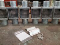 I-ZINC Galvanized AutoClears and one PCSS Downspout Leaf and Debris Diverters Filters Screens Clean Out