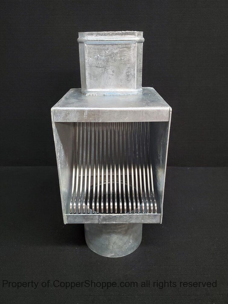 autoclear-i-zinc-series-leaf-debris-diverter-filter-screen-cleanout-96-01 AutoClear I-ZINC Series Leaf and Debris Diverter Downspout Cleanout
