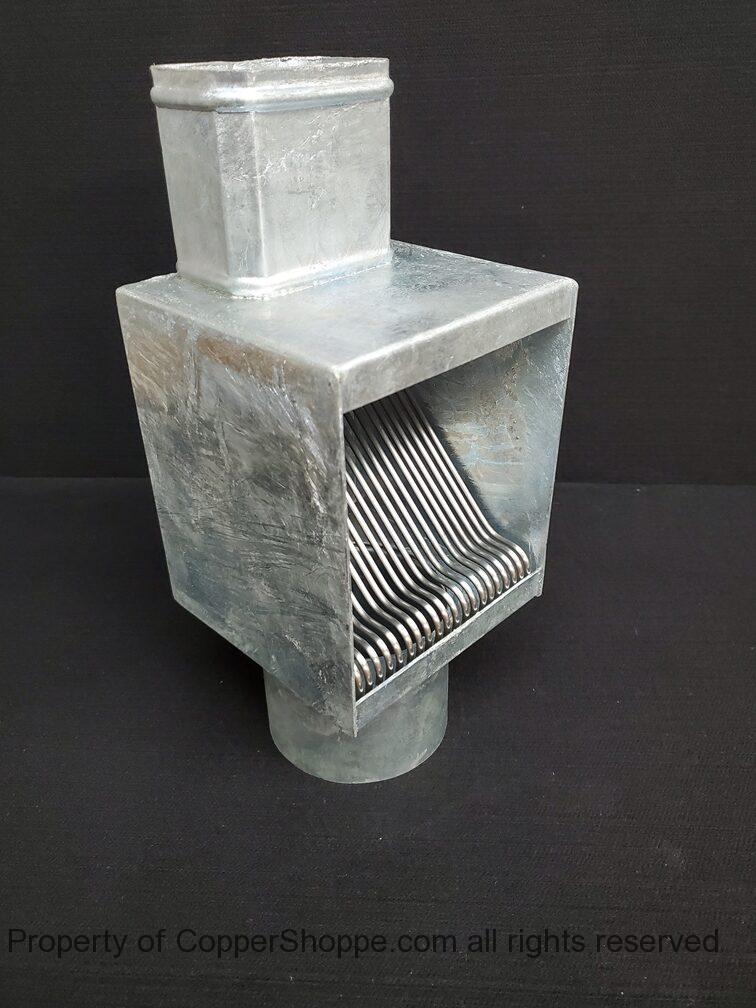 autoclear-i-zinc-series-leaf-debris-diverter-filter-screen-cleanout-96-03 AutoClear I-ZINC Series Leaf and Debris Diverter Downspout Cleanout