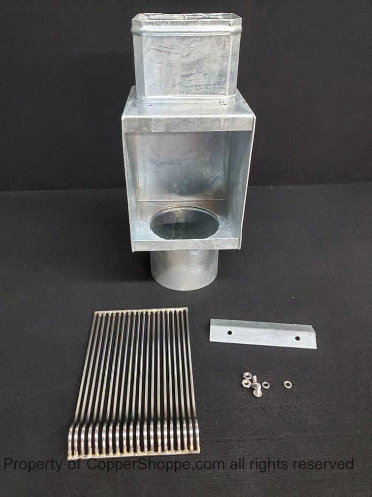 autoclear-i-zinc-series-leaf-debris-diverter-filter-screen-cleanout-96-06 AutoClear I-ZINC Series Leaf and Debris Diverter Downspout Cleanout