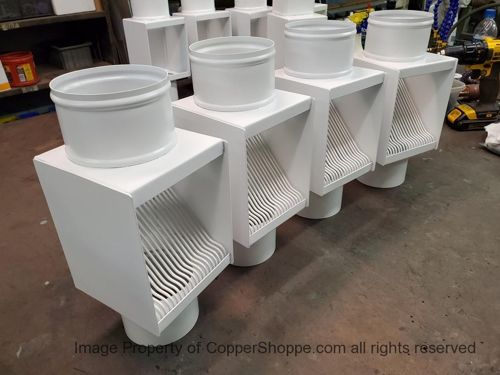 autoclear-pcss-downspout-leaf-debris-diveter-filter-screen-clean-out-9294 AutoClear I-PCSS Downspout Cleanout Leaf and Debris Diverter Filter Screen Clean Out