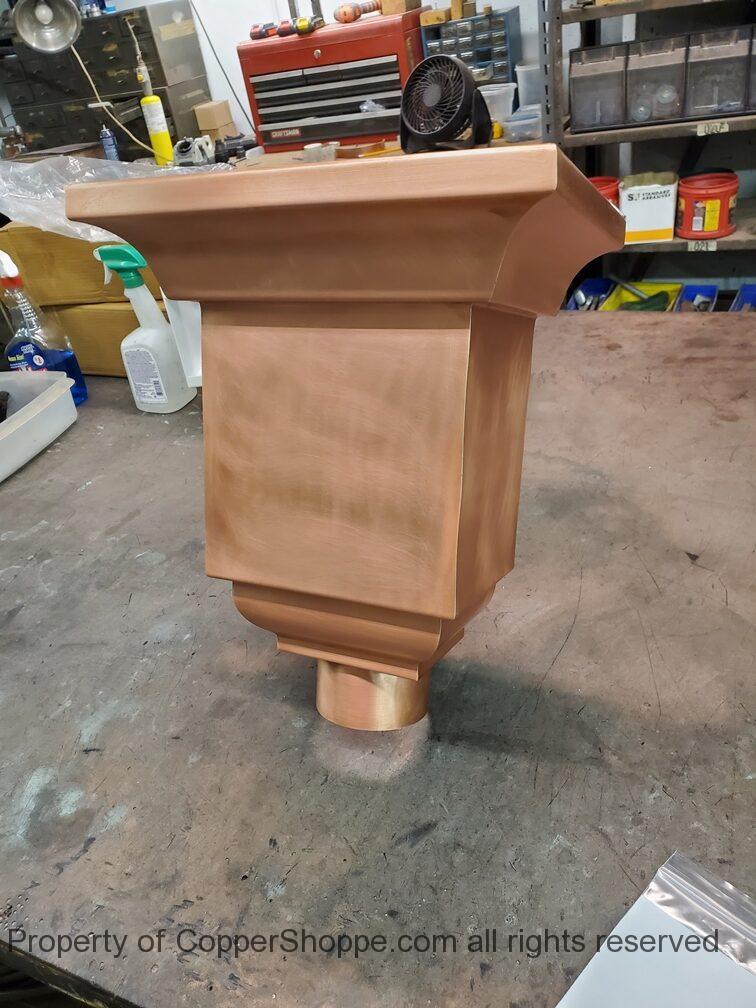 Troubadour Copper Leader Head Collector Box