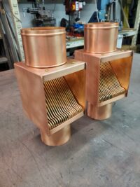 AutoClear I-Copper Downspout Leaf and Debris Diverters Filters