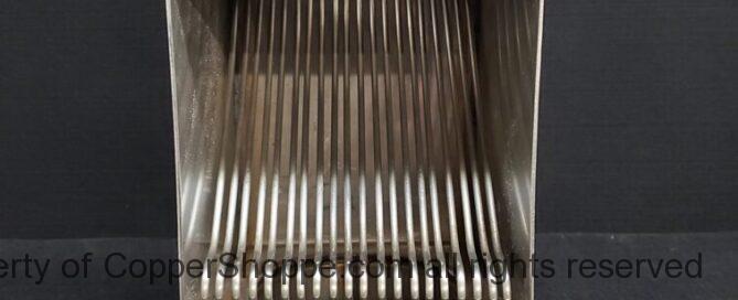 AutoClear Downspout Cleanout Leaf and Debris Diverter Filter Screen in Brushed Mill Finish Stainless Steel