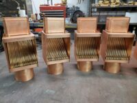 AutoClear I-COPPER Series Downspout Cleanouts Leaf Debris Diverter Filter Screen