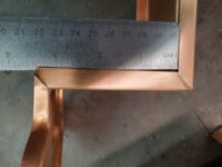 Fleur-di-Lis 2 Ornamental Decorative Copper Downspout Bands Straps Hangers