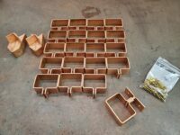 Knoke Copper Downspout Brackets for 3" by 2" Downspouts