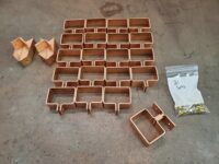 Knoke Copper Downspout Brackets for 3" by 2" Downspouts