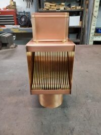 AutoClear I-COPPER Series Downspout Clean Out Leaf and Debris Diverter Filter Screen Strainer