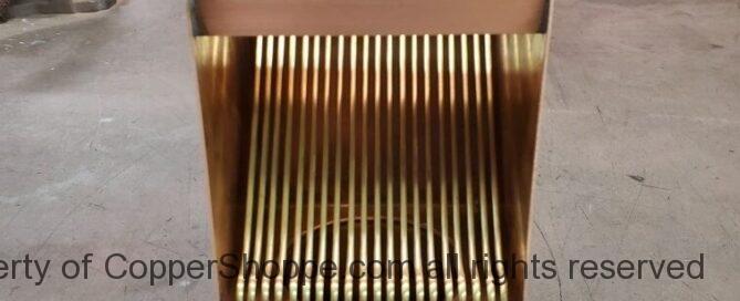 AutoClear I-COPPER Series Downspout Clean Out Leaf and Debris Diverter Filter Screen Strainer