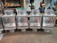 AutoClear Maximus Galvanized Steel Downspout Cleanouts Leaf and Debris Diverters Filters