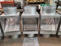 AutoClear Maximus Galvanized Steel Downspout Cleanouts Leaf and Debris Diverters Filters