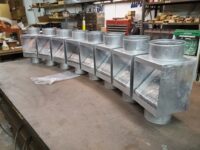 AutoClear Maximus Galvanized Steel Downspout Cleanouts Leaf and Debris Diverters Filters