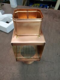 AutoClear I-COPPER Leaf and Debris Diverter Filter Cleanout for 4 by 3 downspouts