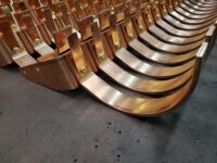 HRU Copper Gutter Brackets for 6 inch Half Round Copper Gutters pt. 3