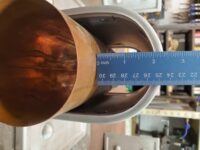 Winthrop Ornamental Decorative Copper Downspout Bands in Freedom Gray Round 2