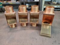 AutoClear I-COPPER Series Downspout Leaf and Debris Diverters Filters Screens with Soldered in Place Diverter Plates