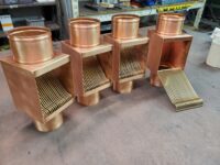 AutoClear I-COPPER Series Downspout Leaf and Debris Diverters Filters Screens with Soldered in Place Diverter Plates