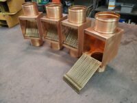AutoClear I-COPPER Series Downspout Leaf and Debris Diverters Filters Screens with Soldered in Place Diverter Plates