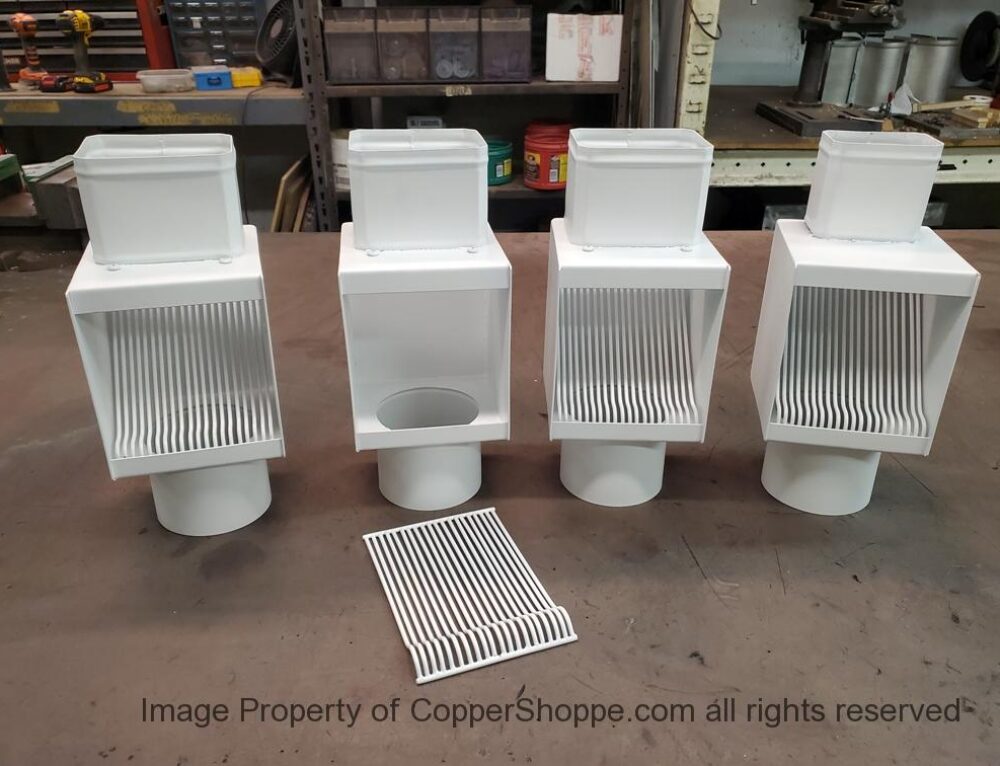 AutoClear IPCSS Downspout Cleanout Leaf and Debris Diverter Filter