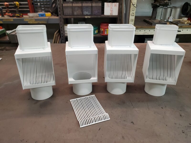 AutoClear I-PCSS Powder Coated Stainless Steel Leaf and Debris Diverters Filters Screens